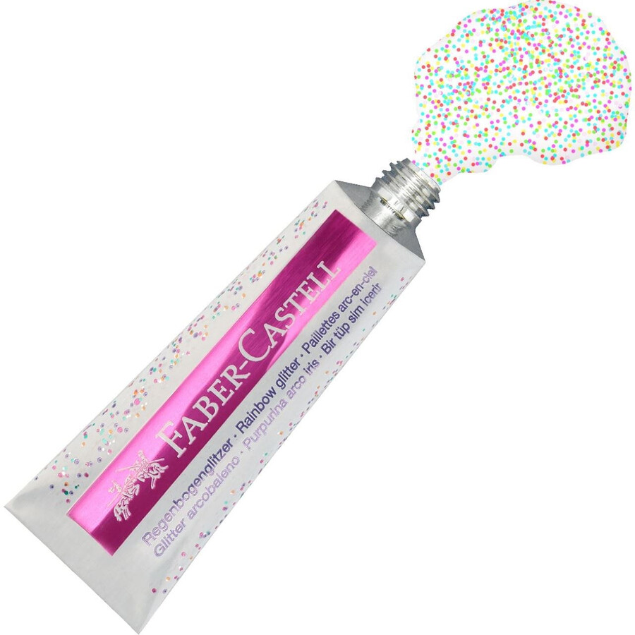 regnbue glitter tube 12 ml 2x blisterkort