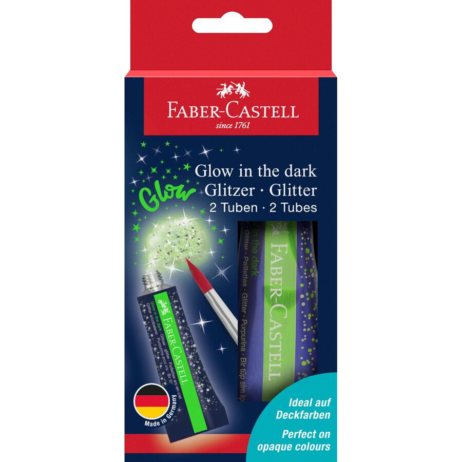 glitter der lyser i mørket 12 ml 2x bc
