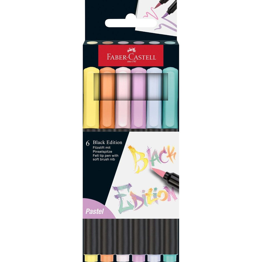 sort udgave penselpen pastel