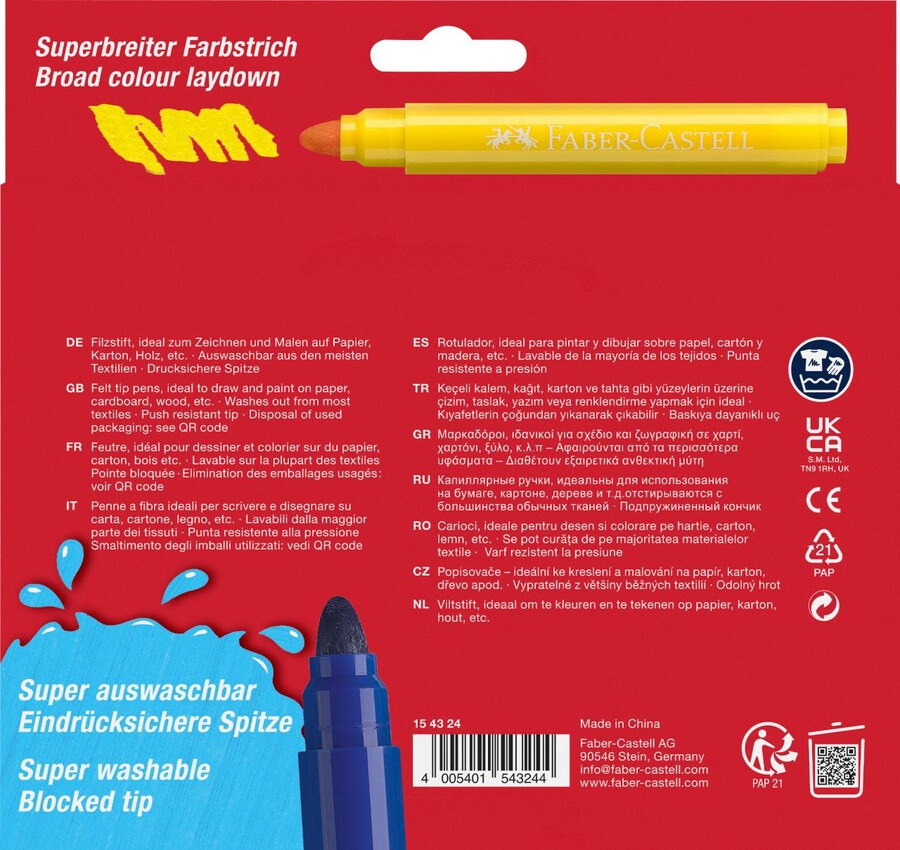 tuschpen jumbo super vaskbar