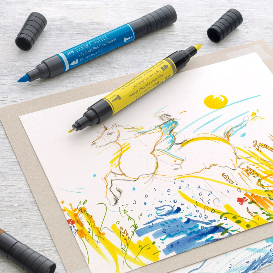 pitt artist pen dual marker india tusch