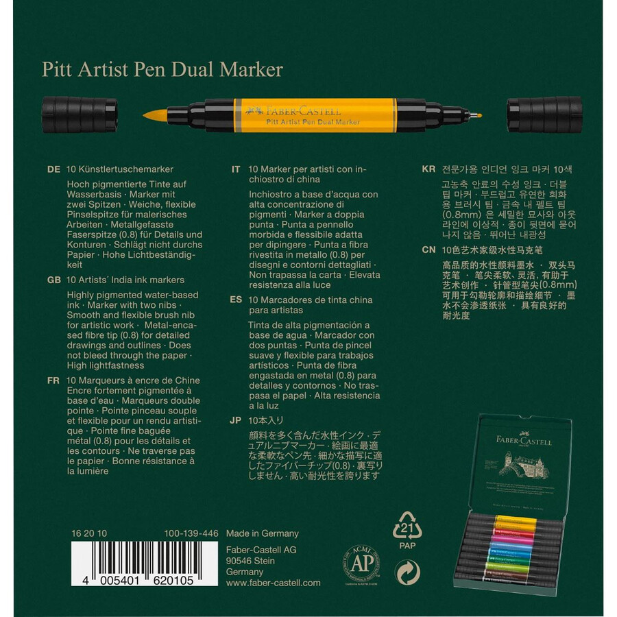 pitt artist pen dual marker india tusch