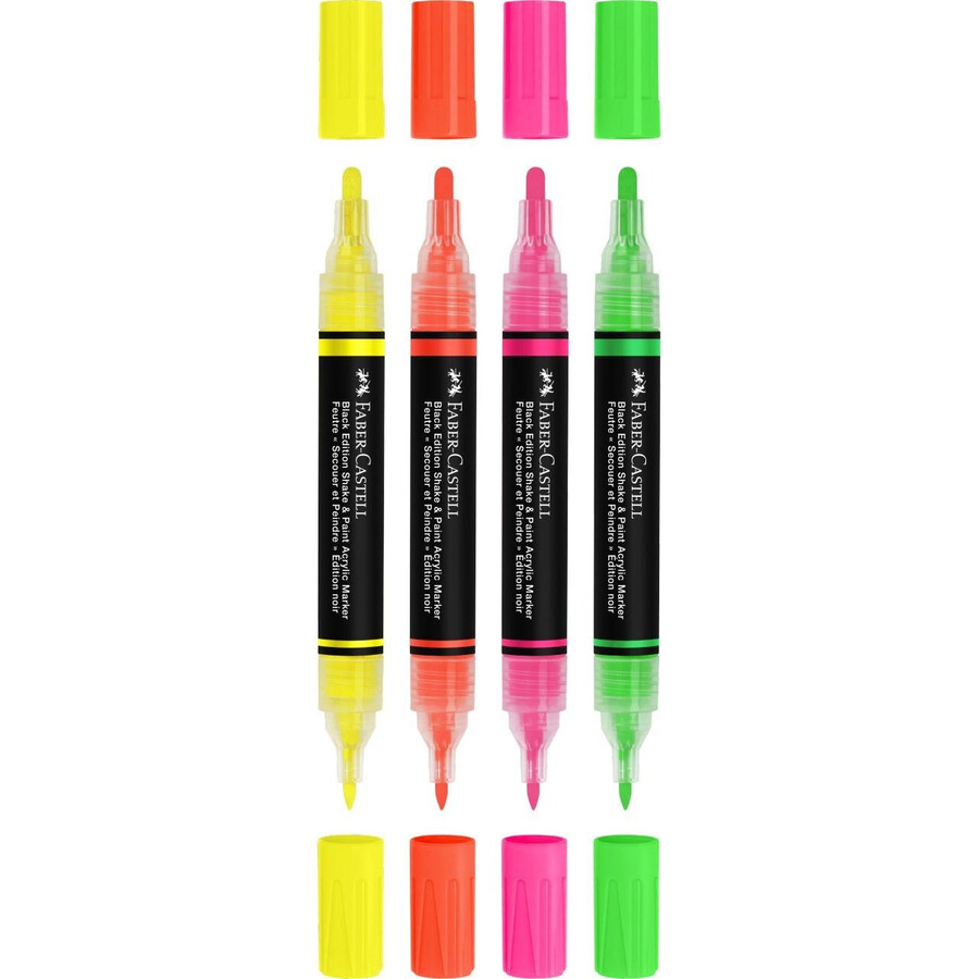 shakepaint neon akrylmarker i sort udgave