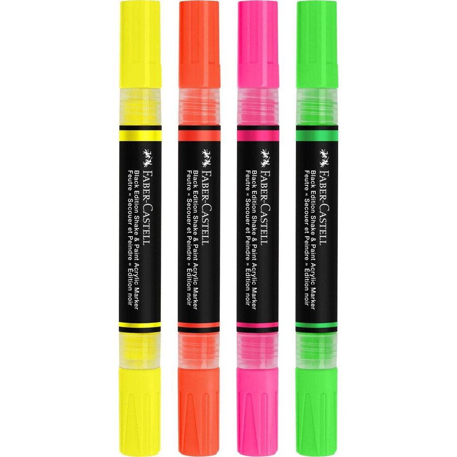 shakepaint neon akrylmarker i sort udgave