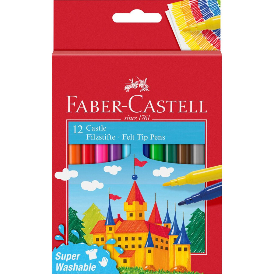 fiberpen castle papæske 12 stk.