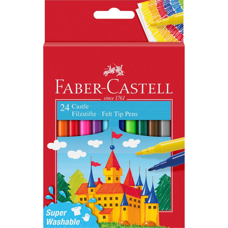 fiberpen castle papæske 24 stk.