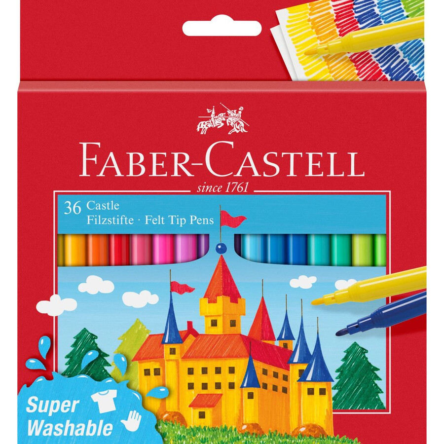 fiberpen castle papæske 36 stk.