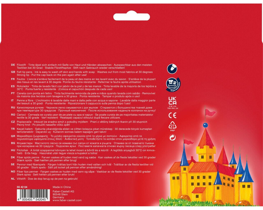 fiberpen castle papkasse 50 stk.