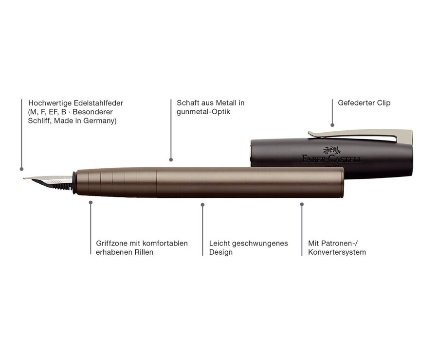 loom gunmetal fyldepen