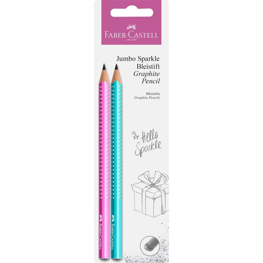jumbo sparkle grafitblyantsæt