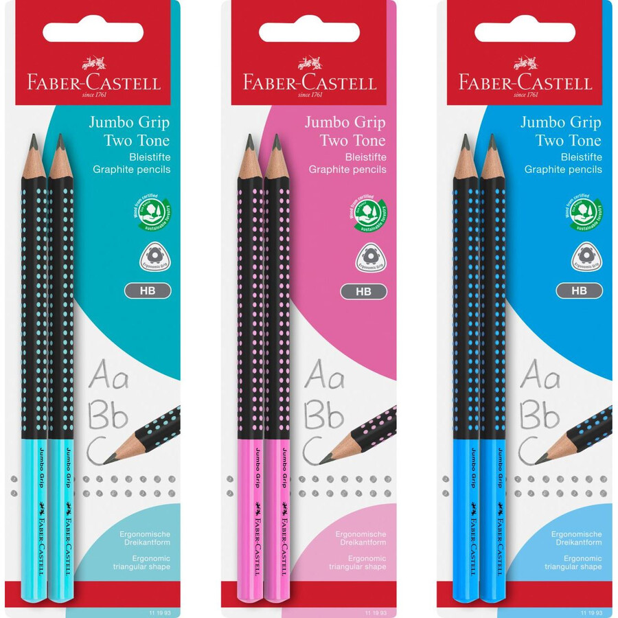 tofarvet jumbo grip grafitblyant