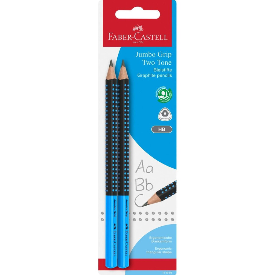 tofarvet jumbo grip grafitblyant