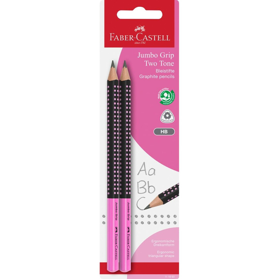 tofarvet jumbo grip grafitblyant