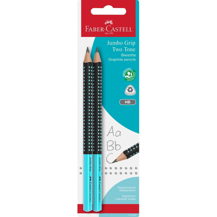 tofarvet jumbo grip grafitblyant