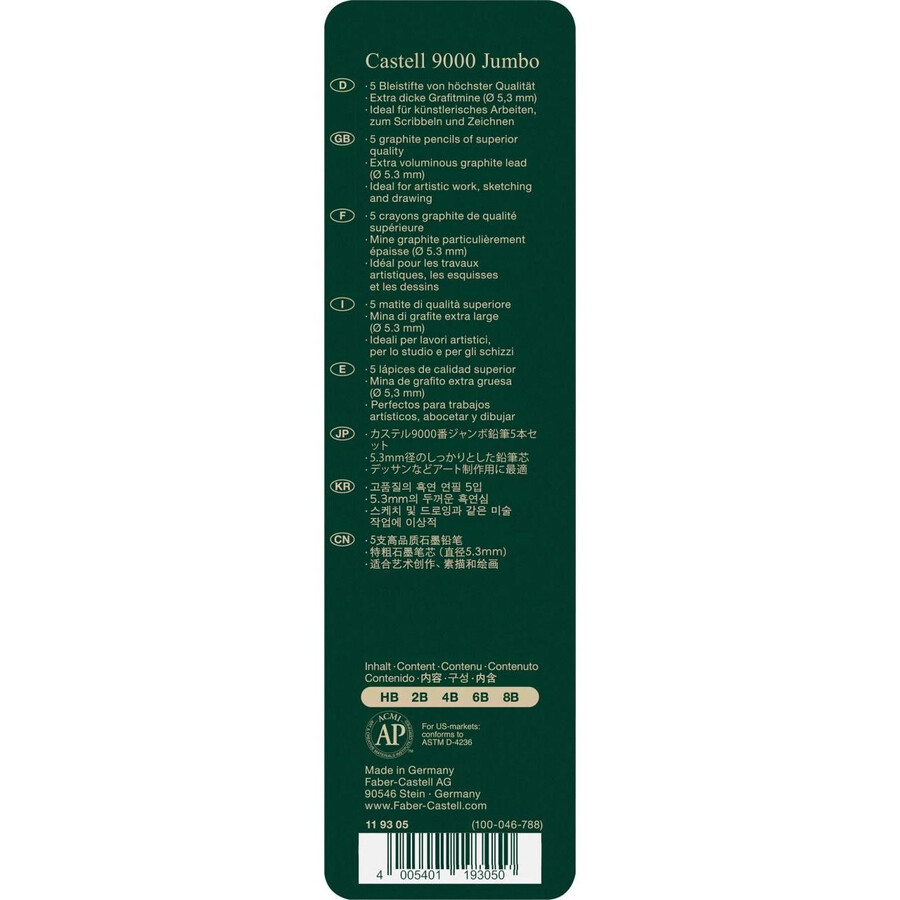 castell 9000 jumbo grafitblyant