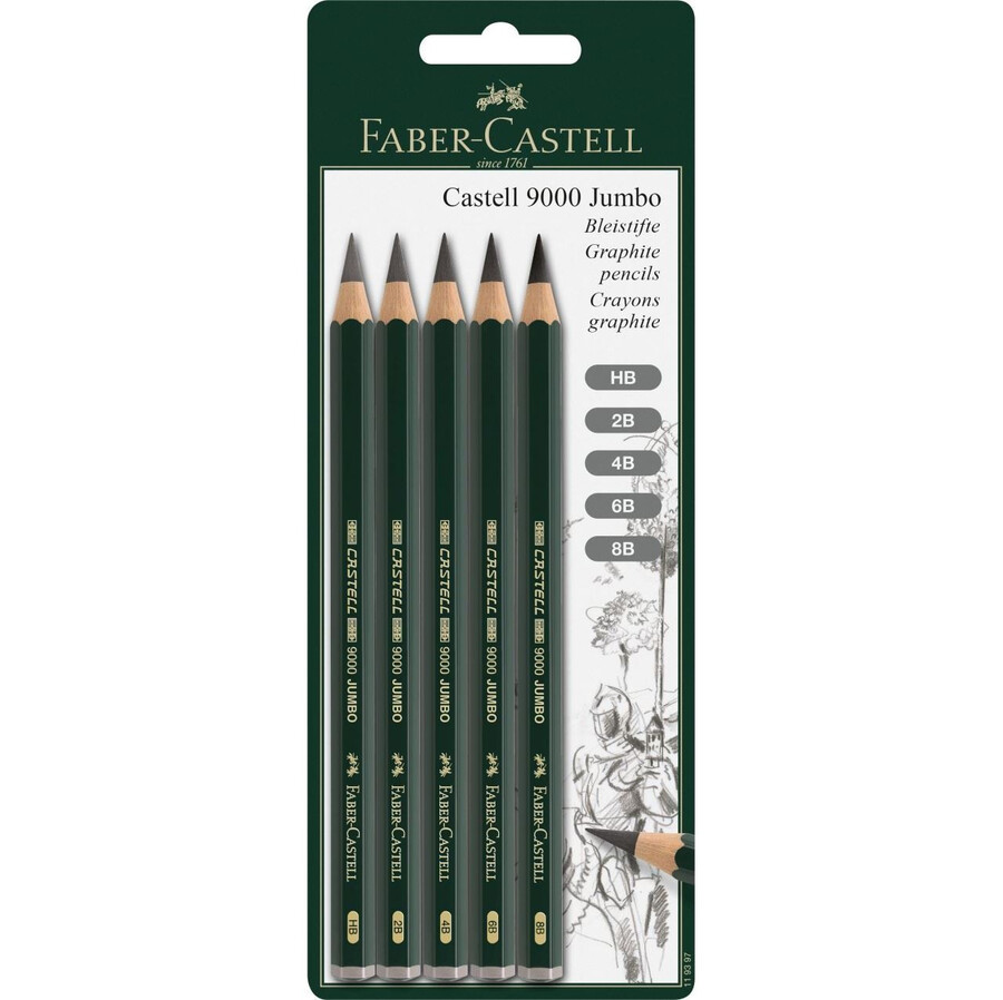 castell 9000 jumbo grafitblyant