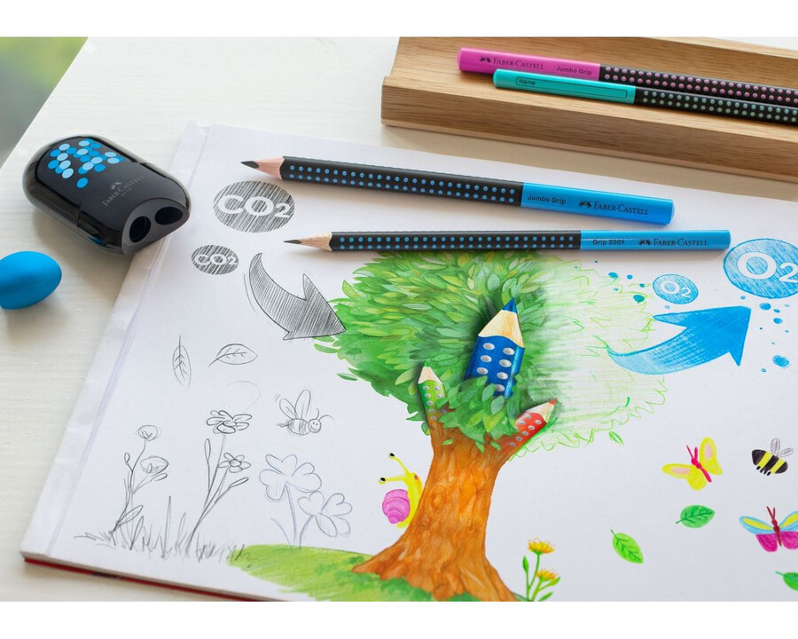 tofarvet jumbo grip grafitblyant