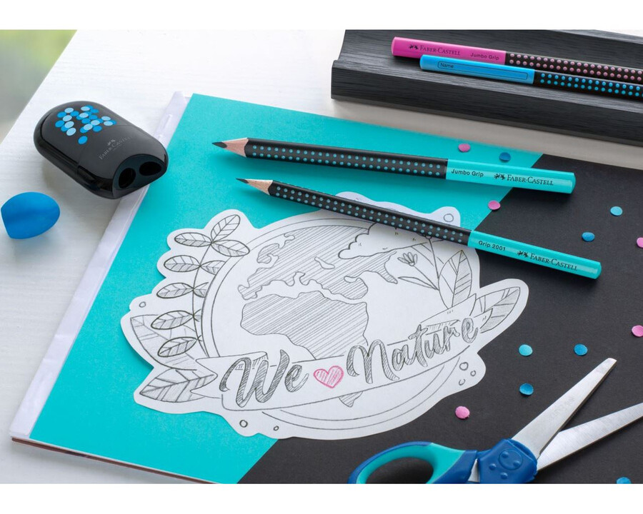 jumbo grip tofarvet grafitblyant