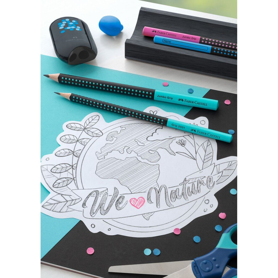 jumbo grip tofarvet grafitblyant